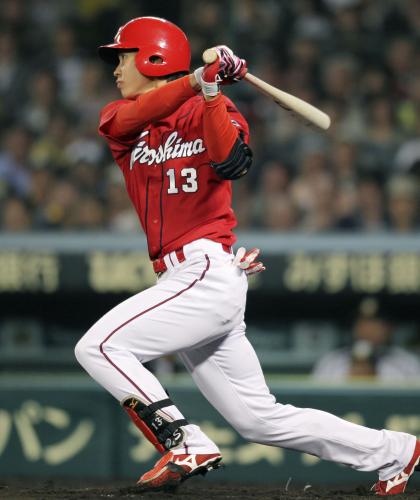 堂林「思い出の地」甲子園で決勝のプロ初アーチ