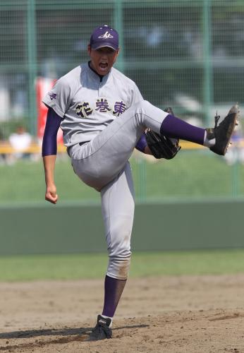 花巻東・大谷　変化球解禁！１９日準決勝先発へ準備万端