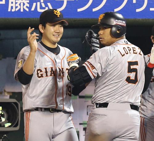 ロペス　失策の汚名返上　マー君から同点２ラン