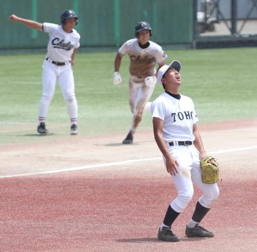 【画像・写真】“バンビ２世”東邦・藤嶋　涙のコールド負け　２年目の夏終わる