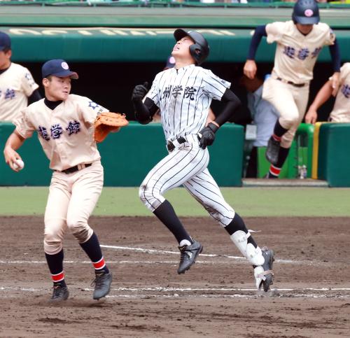 九州学院・伊勢８回５失点　１年生４番・村上４の０