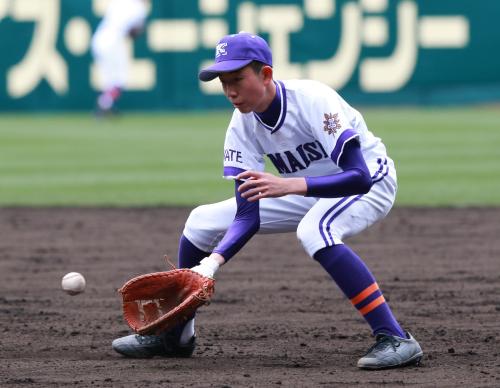 義足の左腕、釜石・沢田　人生初甲子園「野球を続けてきて良かった」