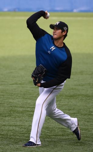 大谷　北海道新幹線イメキャラに“海の向こうへ、ストレート。”