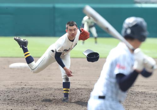 “松坂２世”創志学園・高田　聖地デビュー149キロ！スカウト陣驚き