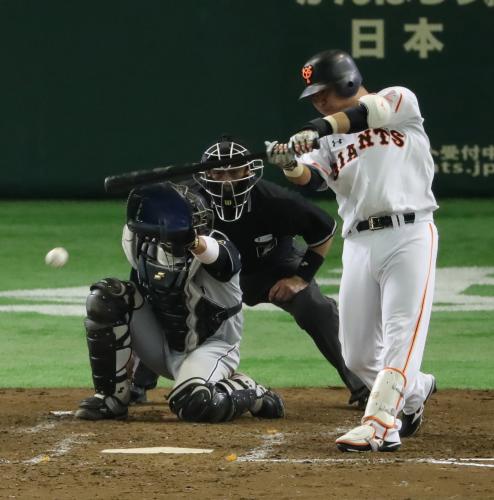 巨人・村田　逆方向Ｖ撃「自分を信じて冷静に野球を」