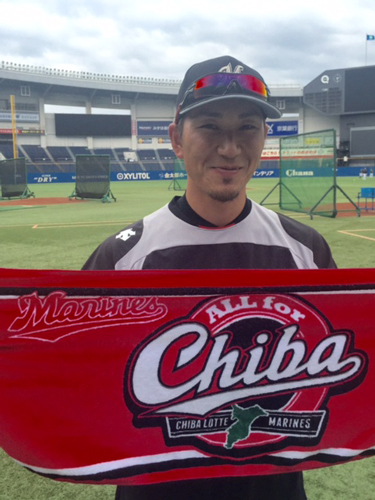 ロッテ　９日西武戦で「ＡＬＬ　ｆｏｒ　ＣＨＩＢＡ」タオル全員配布