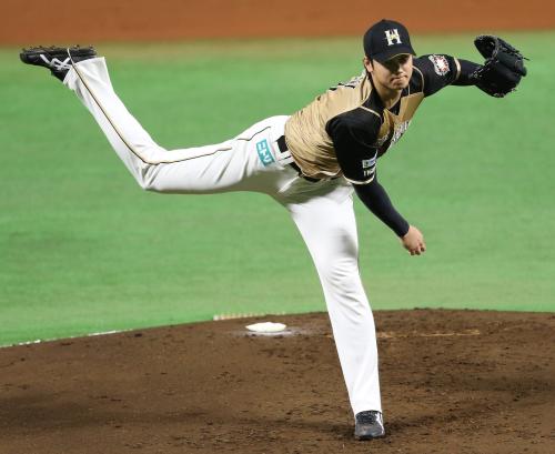 【画像・写真】日本ハム10連勝！大谷「１番・投手」で先頭打者弾＆８回無失点８勝