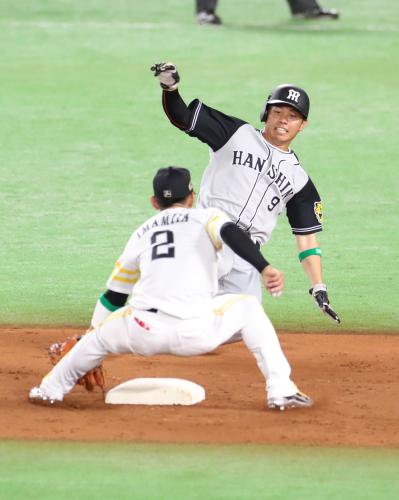 高山　初安打＆初盗塁で岡田超え！猛虎初快挙「楽しかった」