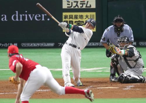 栗山　誠也のご利益？「神ってる」１５年目初打席弾