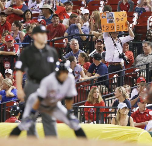 【画像・写真】イチロー代打で中前打！自身４戦ぶり快音、3000安打へあと「９」