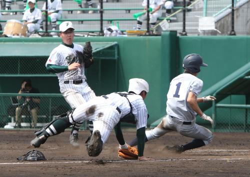 【画像・写真】【南北海道】札幌丘珠・花香　大会初完全盗塁を達成