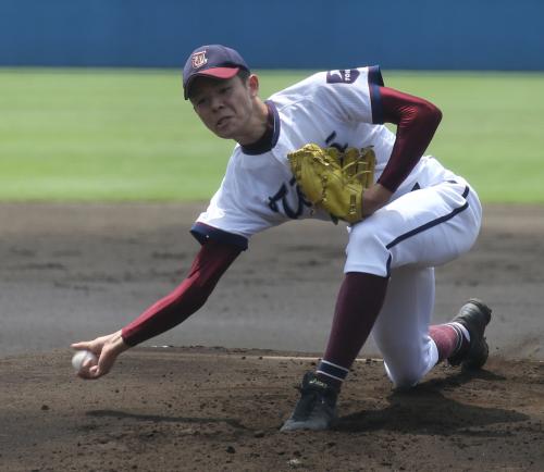 【神奈川】桐光アンダースロー中川、変化球１球だけ！“幻惑”３安打完封