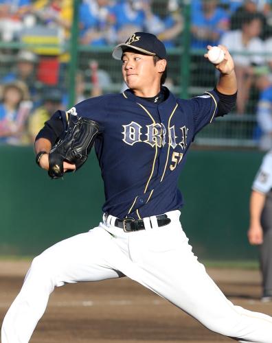 オリ山田好投もプロ初勝利お預け　福良監督「勝ち付けたかった」