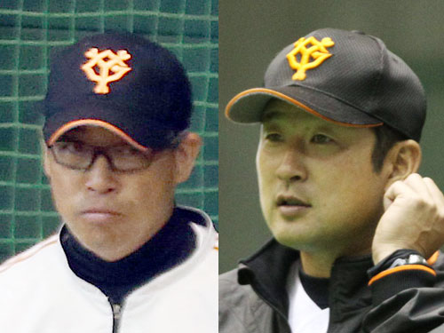 田畑２軍投手コーチ（左）と木村２軍投手コーチ