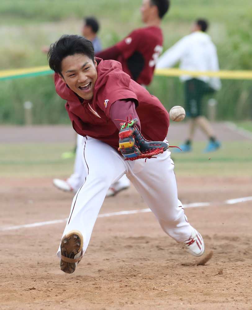 【画像・写真】則本　ＷＢＣ仕様カット＆シンカー　球数制限見据え打たせて取る