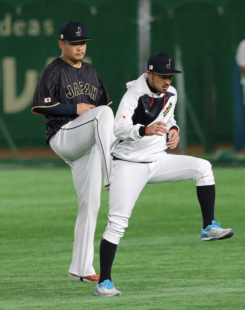 侍４番・筒香、５番・中田　打倒オランダに闘志