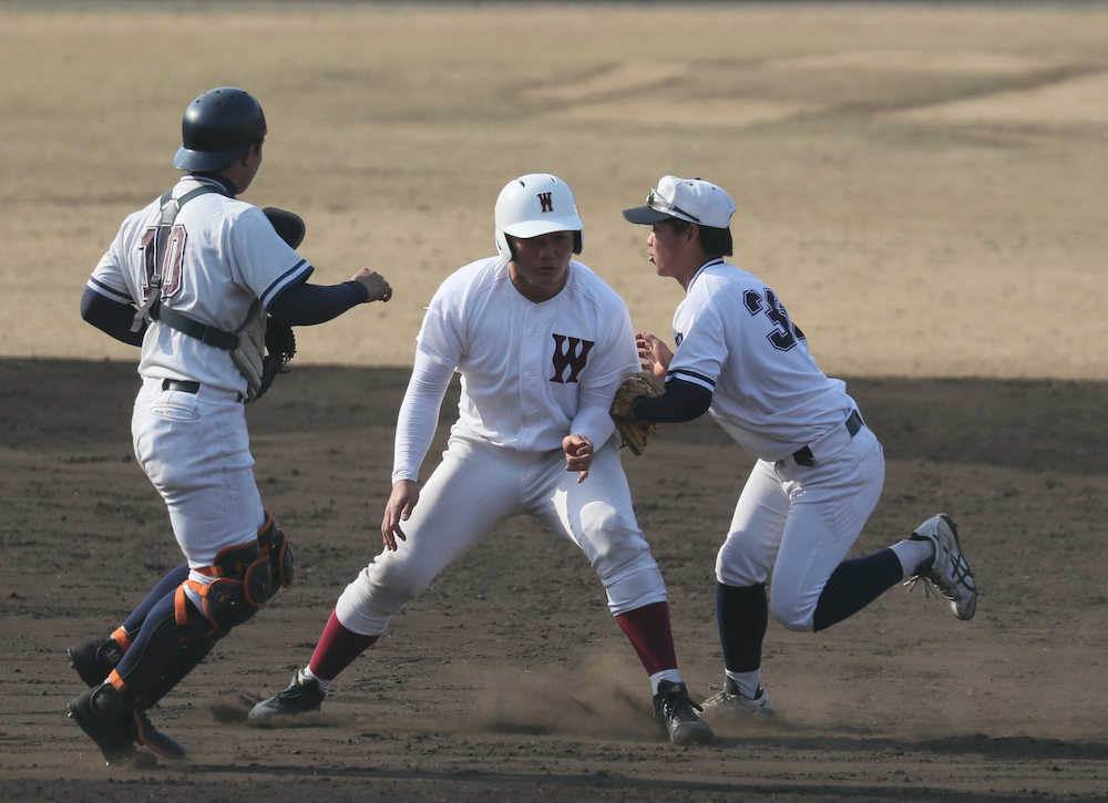 早実・清宮　８０号お預け　中大と練習試合で二塁打