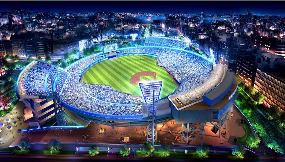 改修後の横浜スタジアムのイメージ