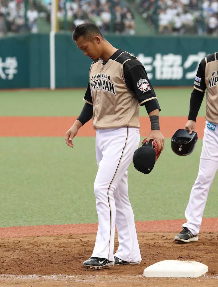 日本ハム８連敗…中田４番一塁で復帰の中田４タコも「これから」