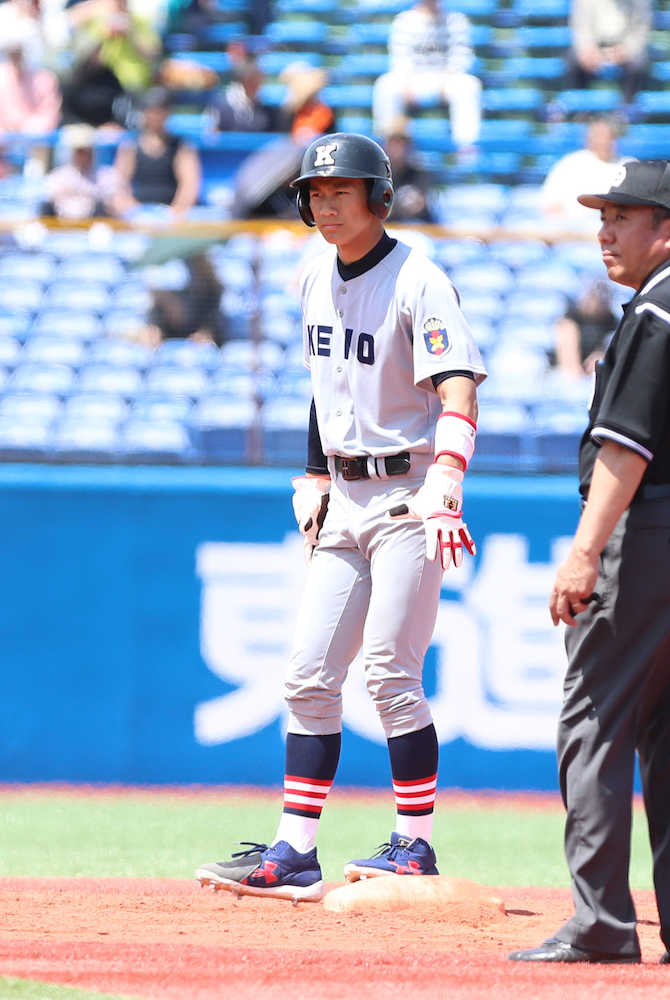 昨夏甲子園準Ｖ北海エース　慶大・大西健が代走でデビュー