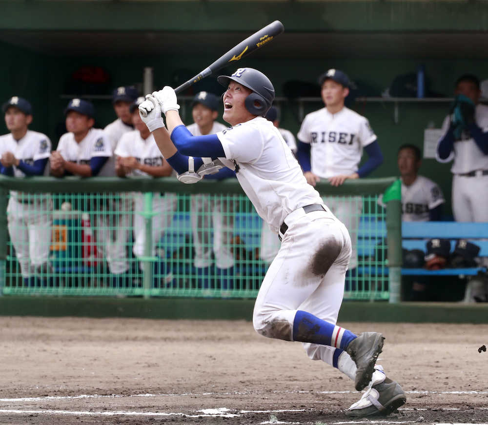 【大阪】履正社の安田は打率１０割　３安打１四球で８打席連続出塁