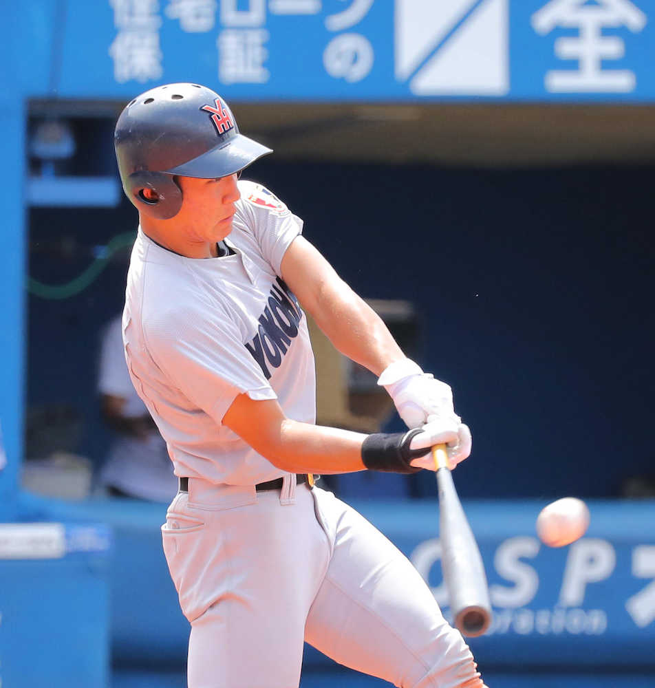 【神奈川】横浜・増田２発でＭ１　清宮と「甲子園で対戦したい」