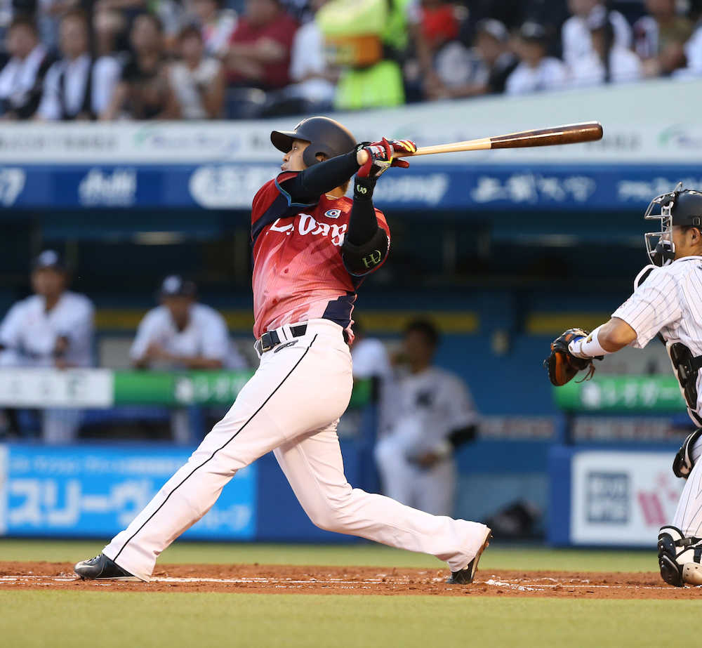 西武・浅村“勝率９割弾”　本塁打放つと９勝１敗