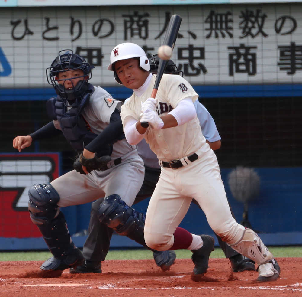 早実・野村　清宮１０７号は「今までで一番凄い本塁打」