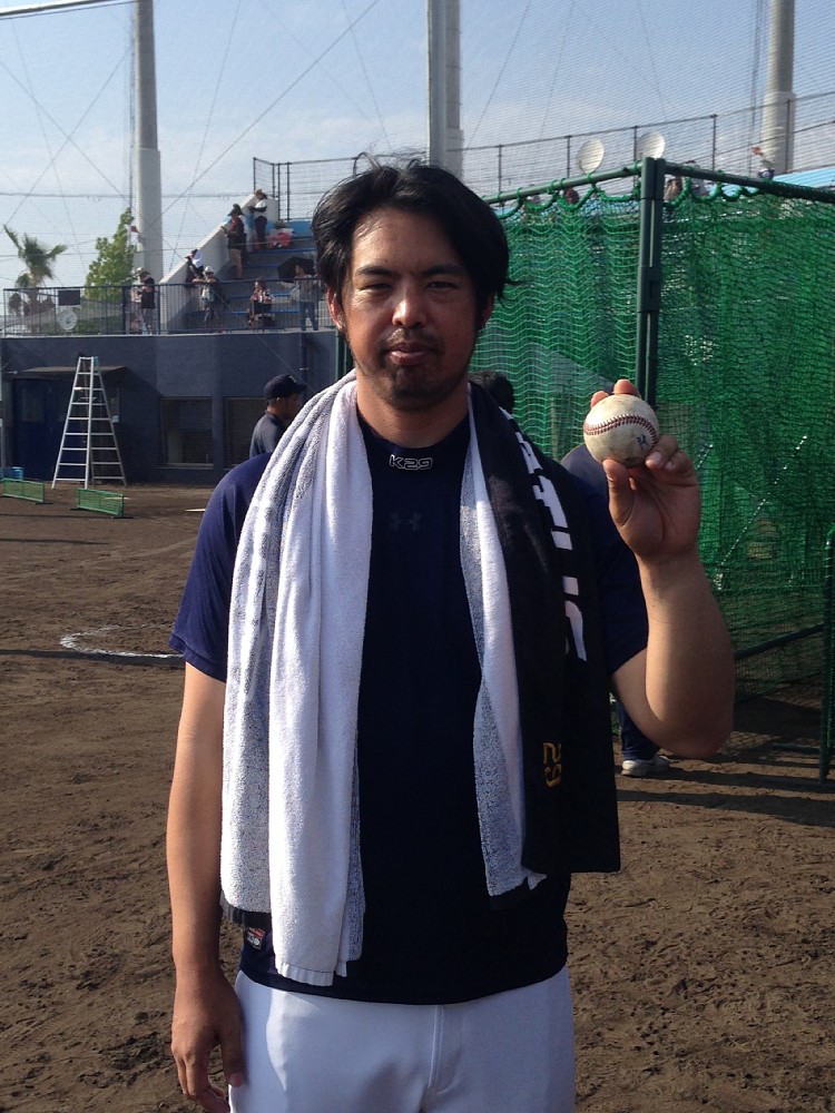 ベースボール・ファースト・リーグの選抜チームの一員としてオリックスとの練習試合に登板した井川慶
