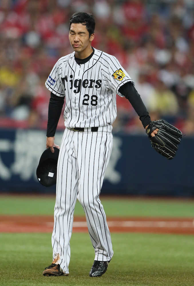 阪神・小野、球団史上初デビュー７連敗　２回途中５失点ＫＯ