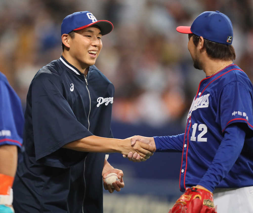 中日ドラ４・笠原　念願のプロ初勝利「両親に勝ったよってボール渡したい」