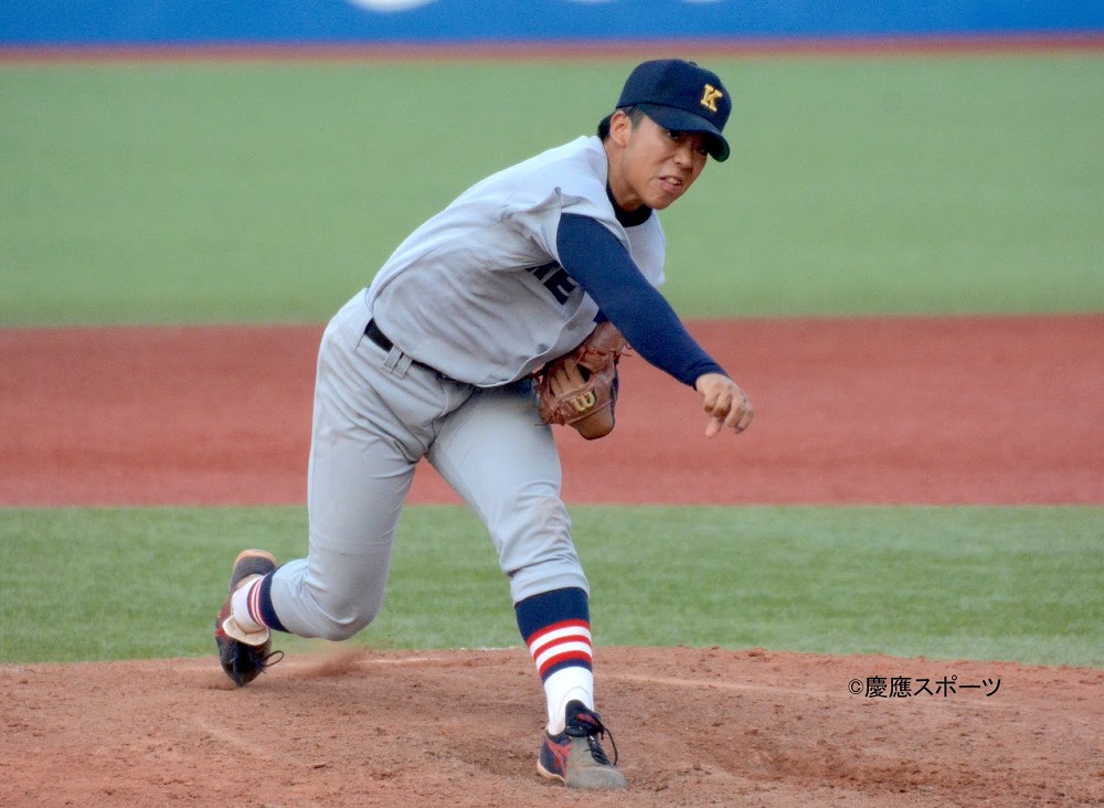 高橋亮は４試合連続でマウンドにあがった（Ｃ）慶應スポーツ新聞会