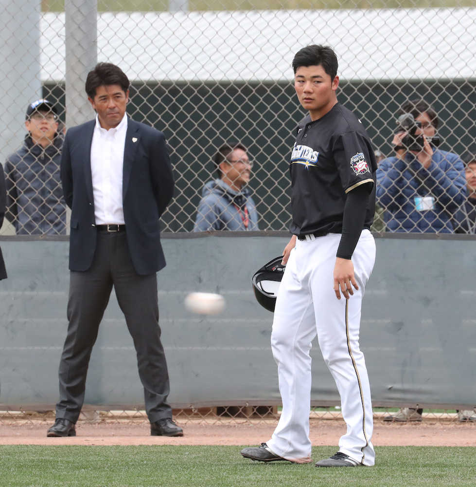 【清宮ゴロク】侍・稲葉監督から熱視線も「緊張はないです」