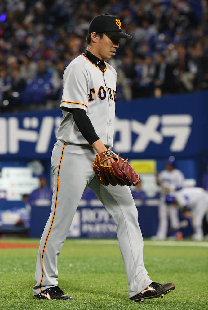 巨人・吉川光は２敗目　初回四球の後４連打「もったいなかった」