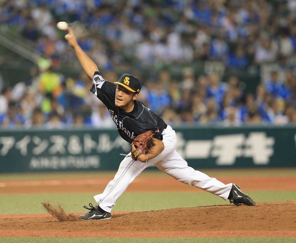 ソフトＢ松田遼、移籍後初登板は２失点「ゼロで抑えたかった」