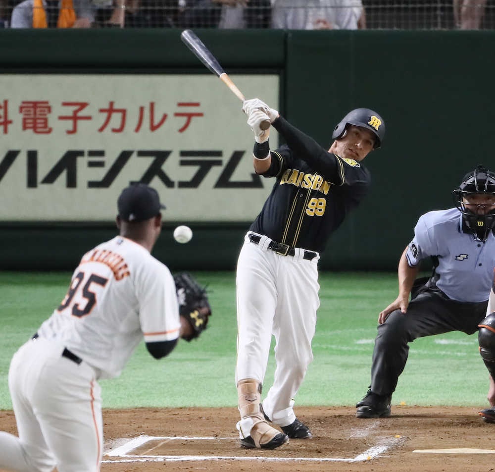 阪神ナバーロ　代打でチーム初安打「幸運にもヒットになってくれた」
