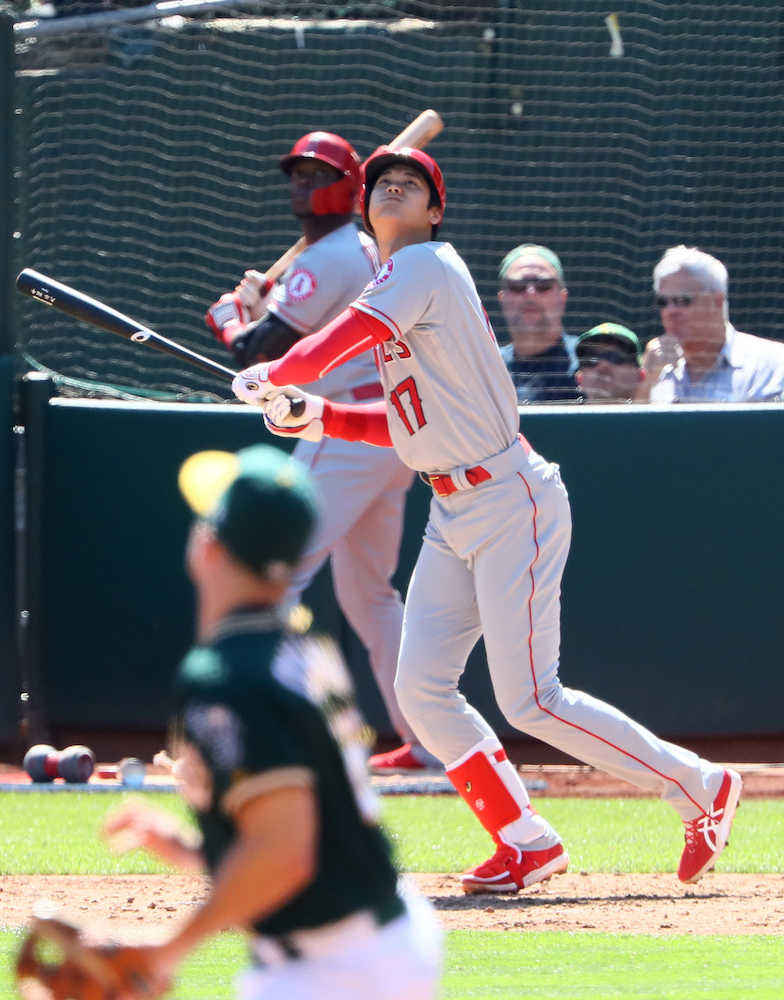 【画像・写真】大谷は２打数無安打１四球　エンゼルス、ワーストタイ２１失点大敗