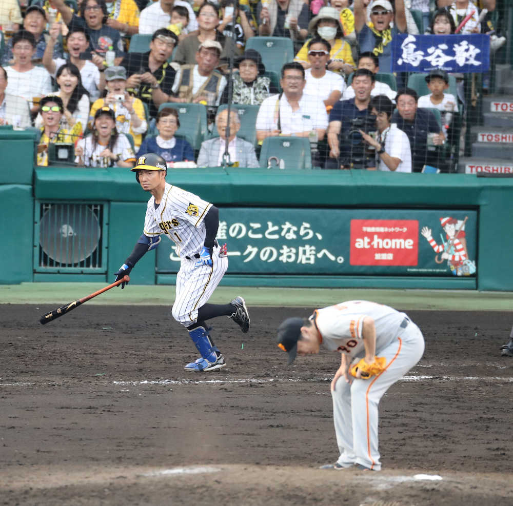 阪神・鳥谷　代打タイムリー２０６３安打目　藤田平の球団記録にあと１