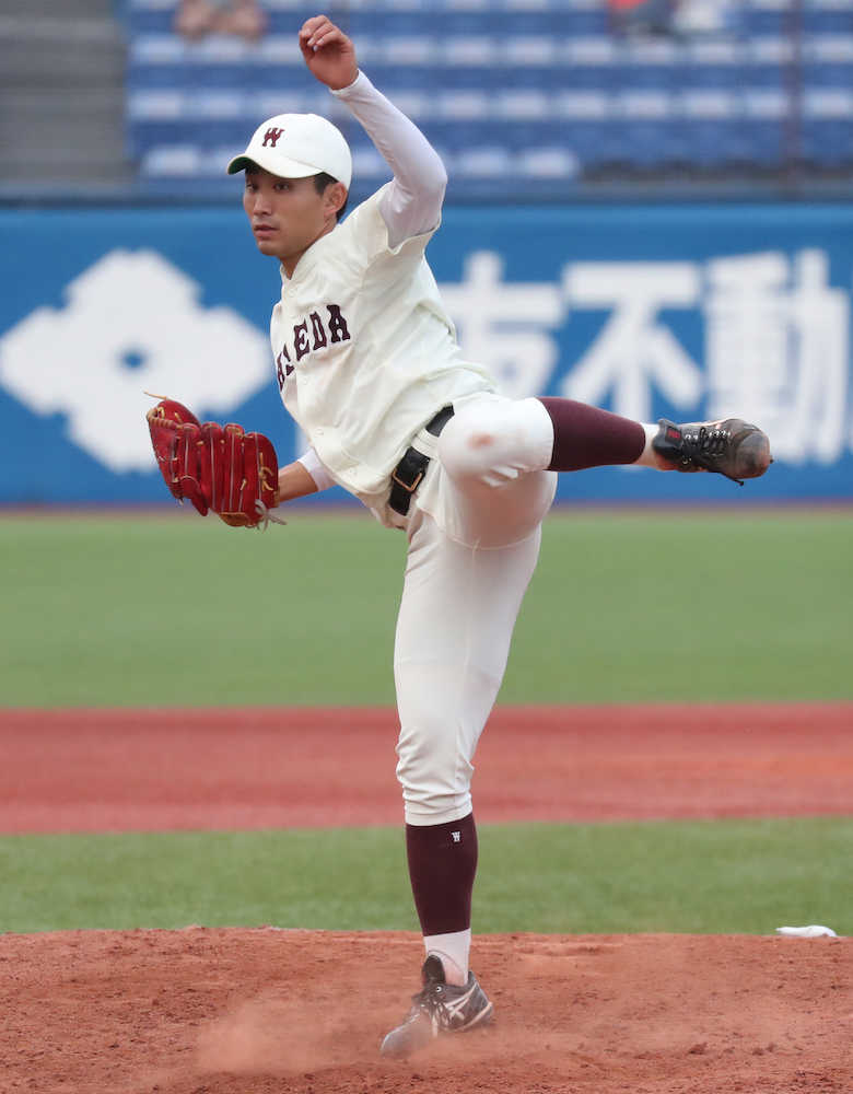 早大のエース小島　完封で通算２０勝目「ひとくぎりなので、勝てて良かった」