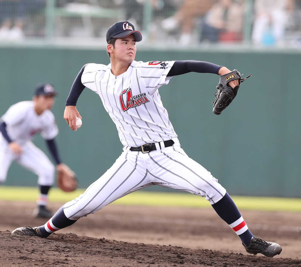 浦和学院・渡辺２回零封　プロ志望明言「大谷選手のような投手に」