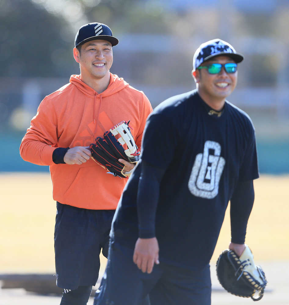 巨人　中島　身も心もオレンジ発進　ルーティンに驚きも「いきなり走りだすんや、と」