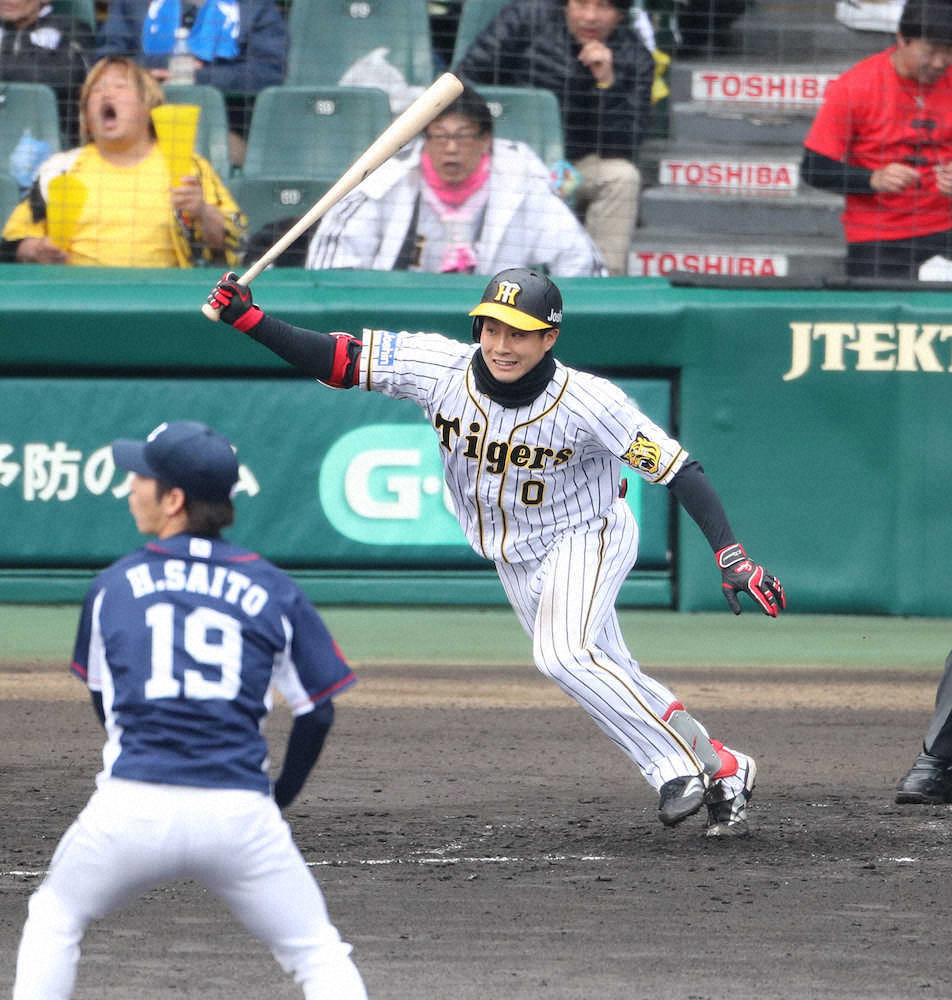 阪神　ドラ3木浪がビッグイニング締め　2点二塁打で7戦連続安打