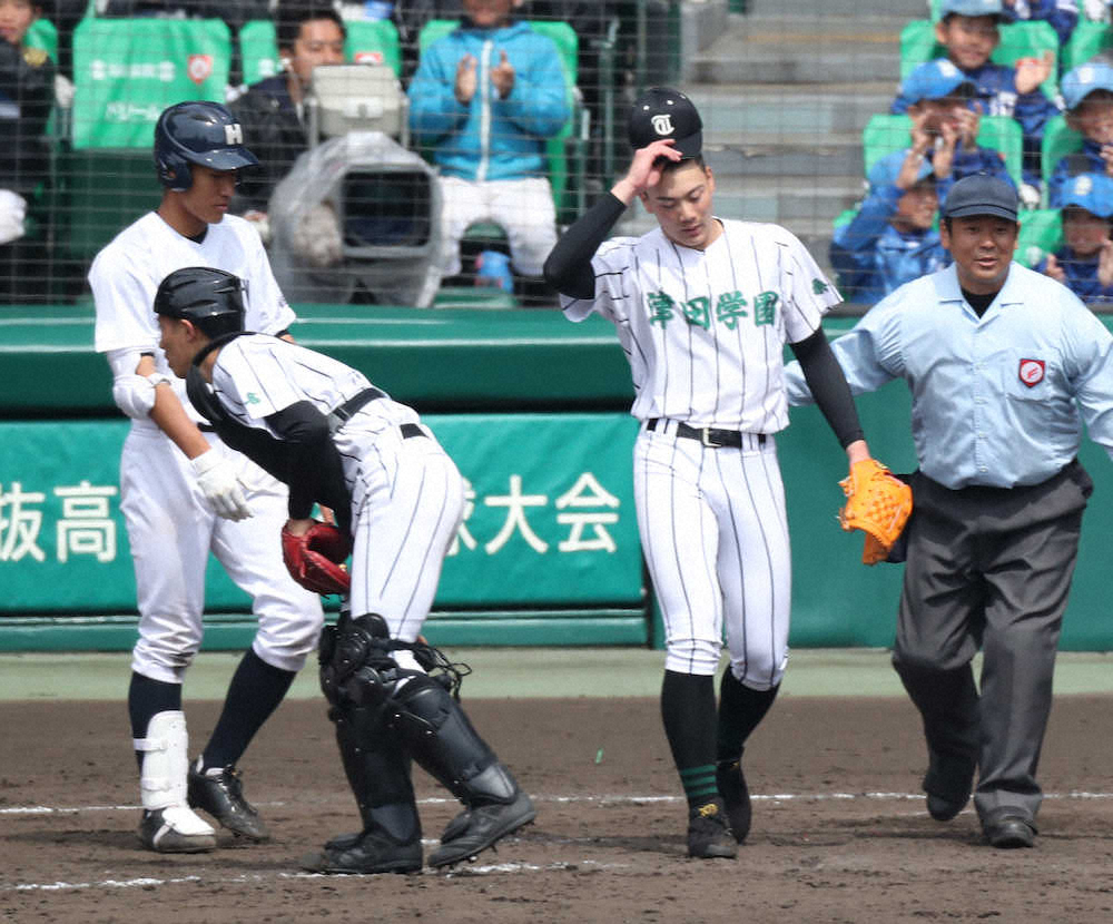 津田学園・前　170球の熱投の末力尽く…佐川監督「投げ抜いたことに感謝している」