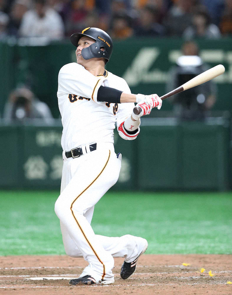 巨人・坂本勇　24試合連続出塁　7号ソロも放ち「うまく押し込めた」