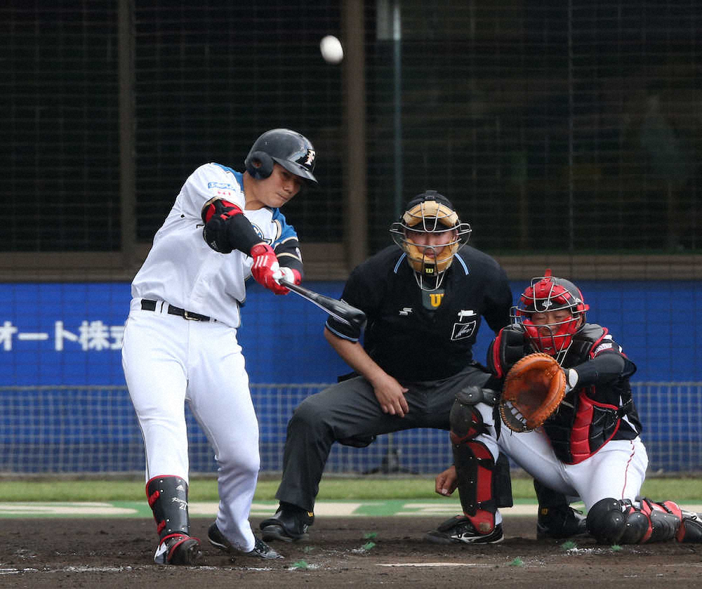 日本ハム清宮、2軍戦で今季初安打&初打点「よかった」