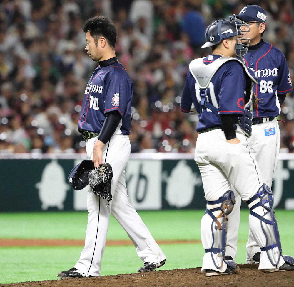 8回ピンチで踏ん張れず…西武・辻監督　榎田5失点も「あそこまで頑張っていたからね」