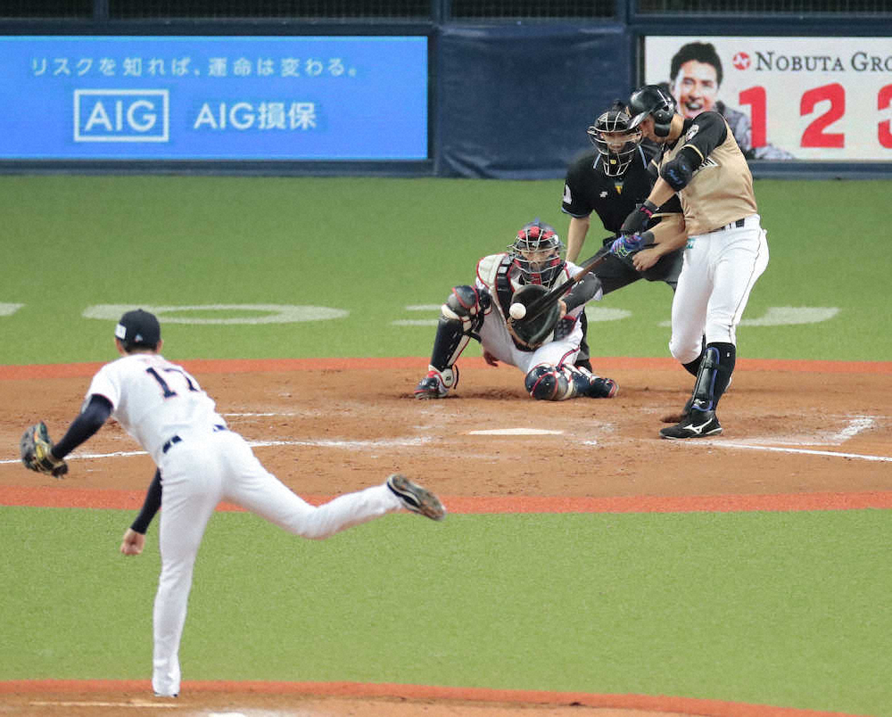 日本ハム大田、土壇場で同点3ラン　栗山監督「みんなよく粘った」