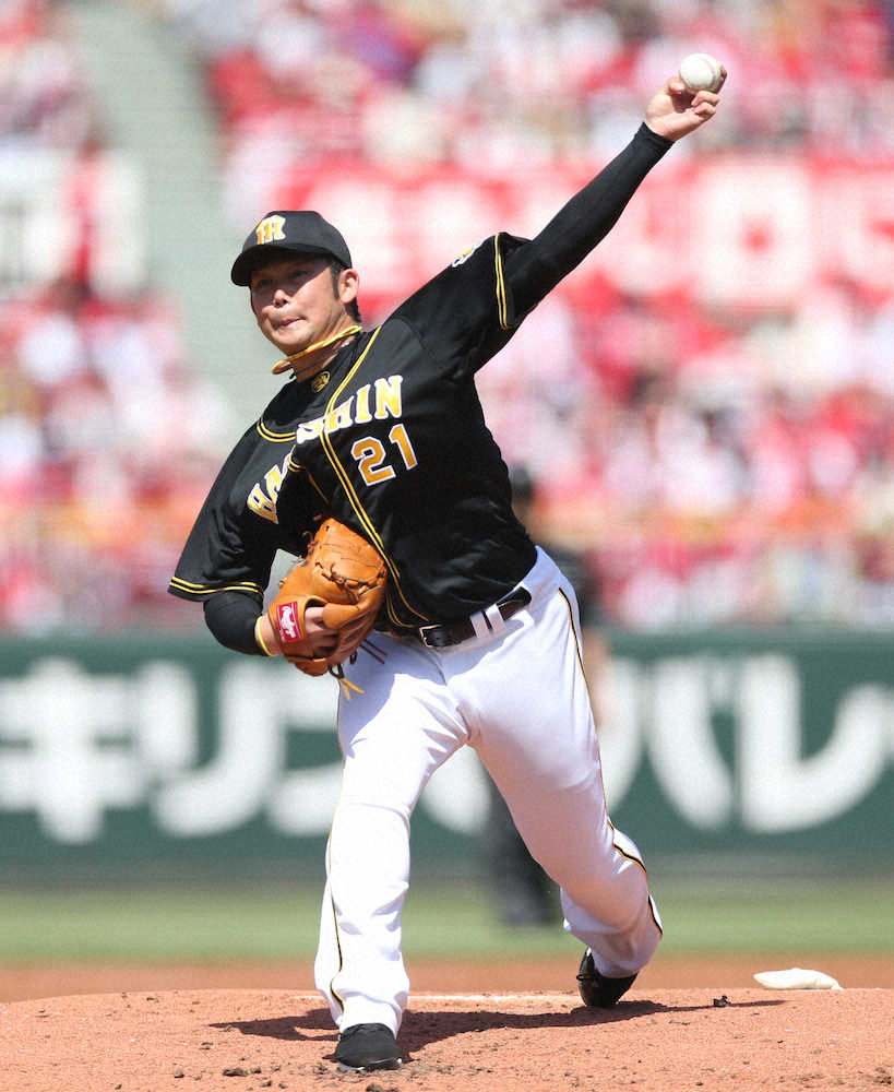 阪神・岩田、粘れず今季初黒星「めっちゃ悔しい」広島戦は7連敗