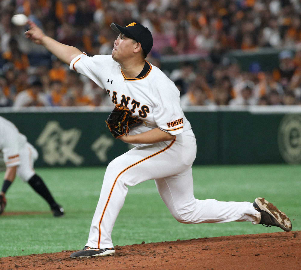 巨人・山口俊　4月23日以来の白星で5勝目　坂本が2打席連発で援護