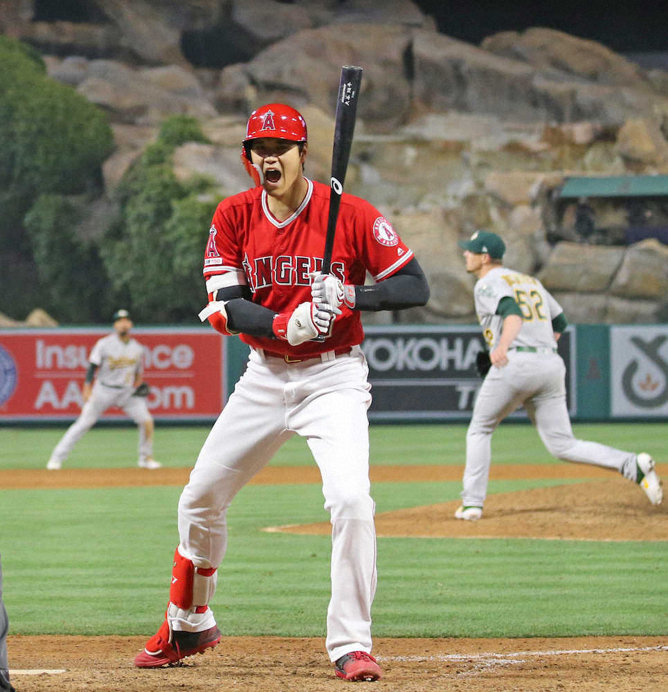 大谷　メジャー自己最多4打点、2戦連発&サヨナラ呼ぶ押し出し四球